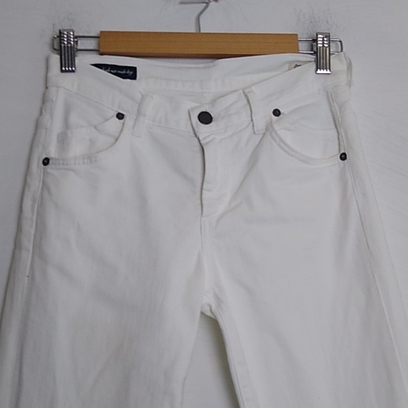 Citizens of Humanity Hutton Stretch High Rise Wide Leg jeans sz  25 raw hem - Picture 2 of 16